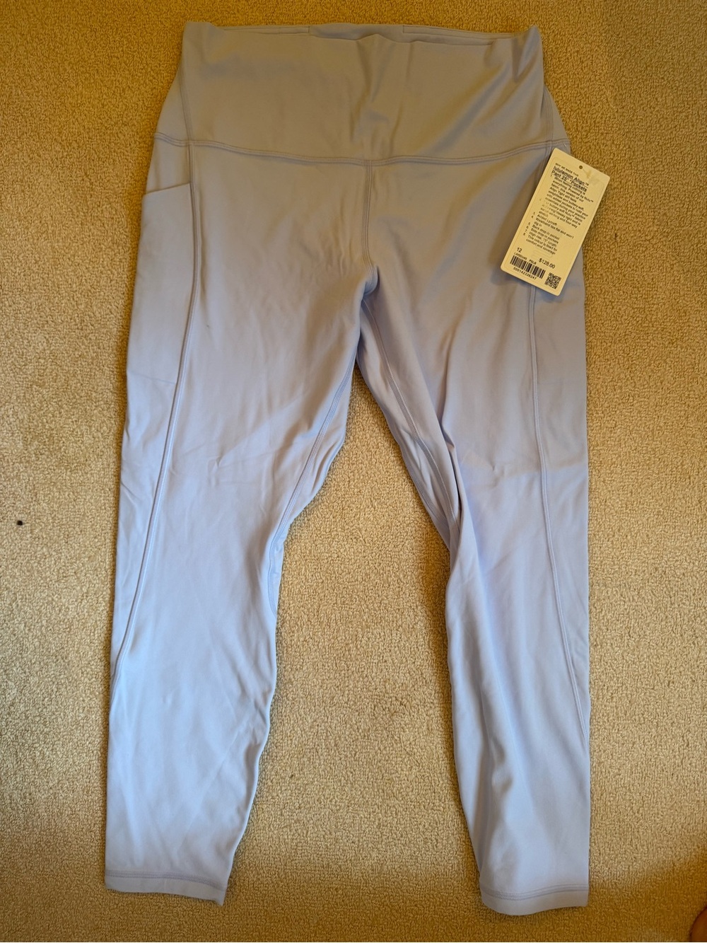 lululemon athletica Pale Lavender Leggings with Pocket